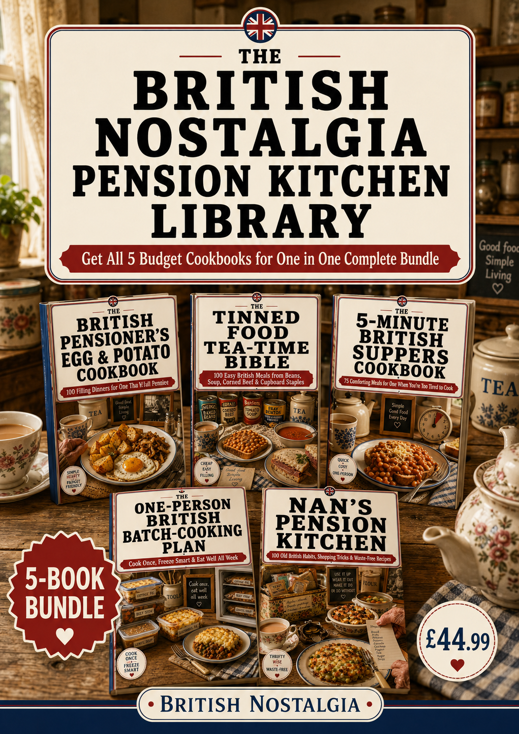 The British Nostalgia Pension Kitchen Library